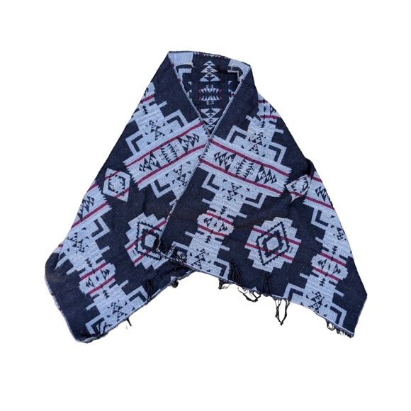 Aztec Style Falsa Blanket Scarf XL Long Scarf Shawl One Size Women's Accessory - Picture 1 of 10